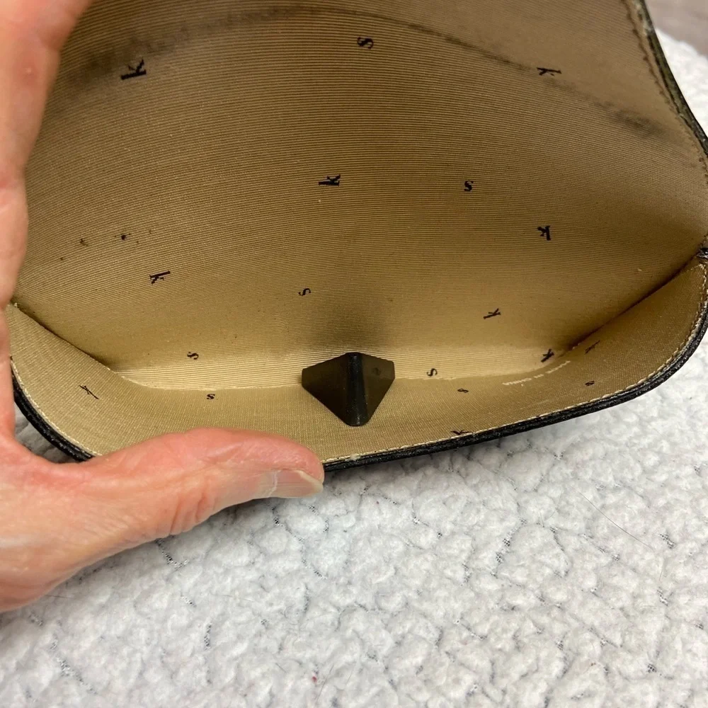 Kate Spade Mirrored  Sunglasses and Leather Case